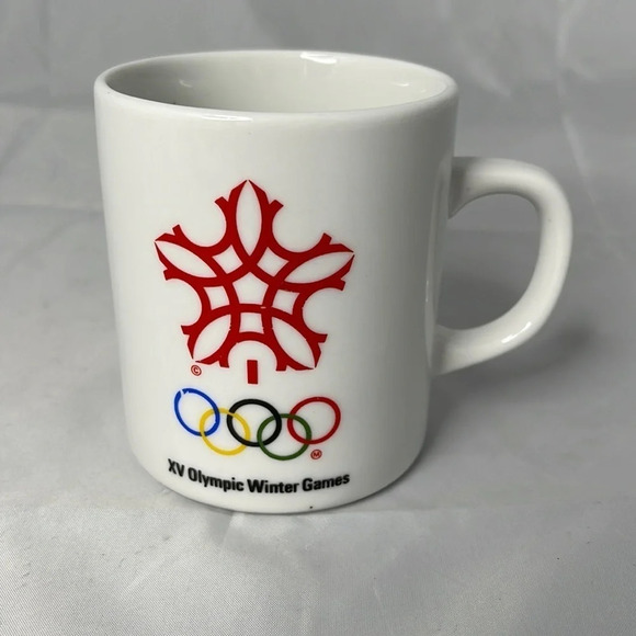 5/$25 VINTAGE 1988 Olympic Winter Games Coffee Mug IBM TSC Official White 8oz - Picture 7 of 7